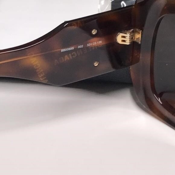 TNEW AUTHENTIC Balenciaga Tortoise Shell Sunglasses BB0069s 002 - Picture 6 of 14